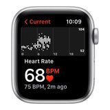 Apple Watch SE - Silver with Pure Platinum & Black Nike Sports Band GPS - 44mm