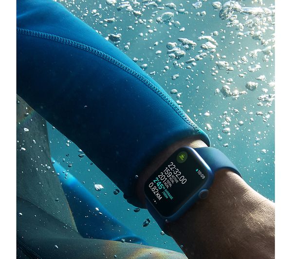 Apple Watch Series 7 GPS + Cellular - Blue Aluminium - Abyss Blue Sport Band - 41mm - New
