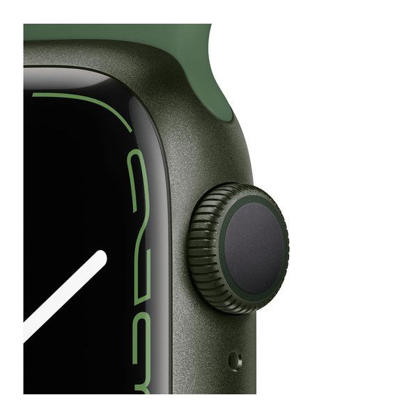 Apple Watch Series 7 41mm GPS Green Aluminium Black Sport Band