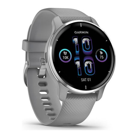 Garmin Venu 2 Plus - Powder Grey & Silver - Refurbished Pristine