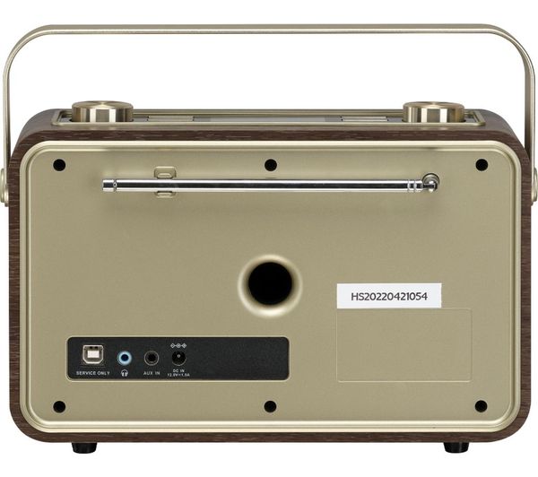 Sandstrom SDABSBR22 DAB+/FM Retro Bluetooth Radio - Gold - Pristine