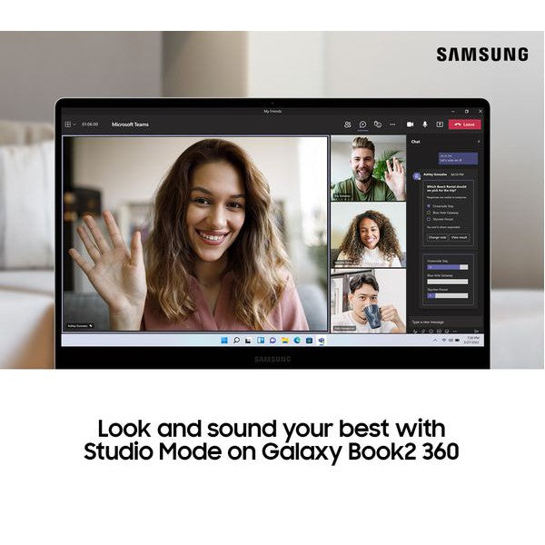 Refurbished Samsung Galaxy Book 2 360 13.3" Intel Core i7-1255U 16GB RAM 512GB - Silver - Excellent