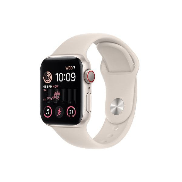Apple Watch SE 2nd Gen Aluminium GPS + Cellular 40mm MNPH3B/A - Starlight - Refurbished Good