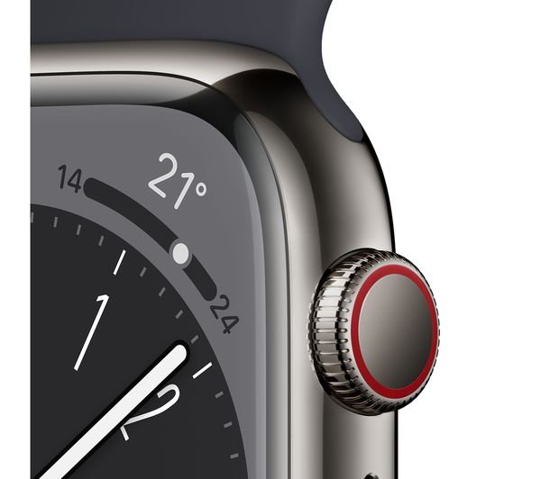 Apple Watch Series 8 41/45mm GPS + Cell Stainless Steel Graphite
