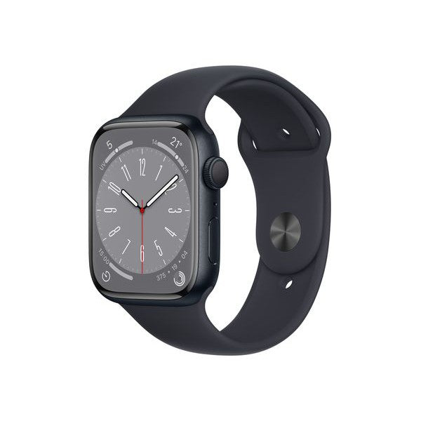 Apple Watch Series 8 MNP13B/A - Midnight with Midnight Sports Band 45 mm - Refurbished Excellent