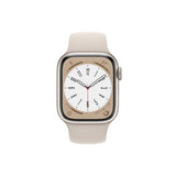 Apple Watch Series 8 MNP63B/A - Starlight with Starlight Sports Band, 41mm - Refurbished Excellent
