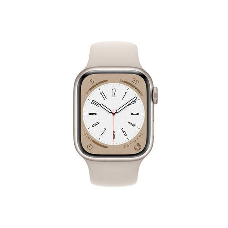 Apple Watch Series 8 MNP63B/A - Starlight with Starlight Sports Band, 41mm - Refurbished Excellent