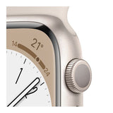 Apple Watch Series 8 MNP63B/A - Starlight with Starlight Sports Band, 41mm - Refurbished Excellent