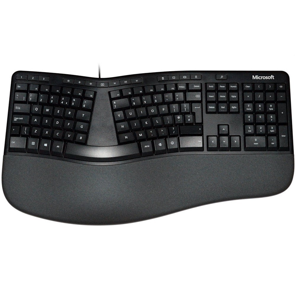 Microsoft LXM-00004 Ergonomic Keyboard - Black - Pristine