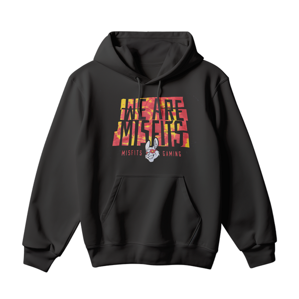Nations Misfits Gaming Dyed In Hoodie Black Stock Must Go