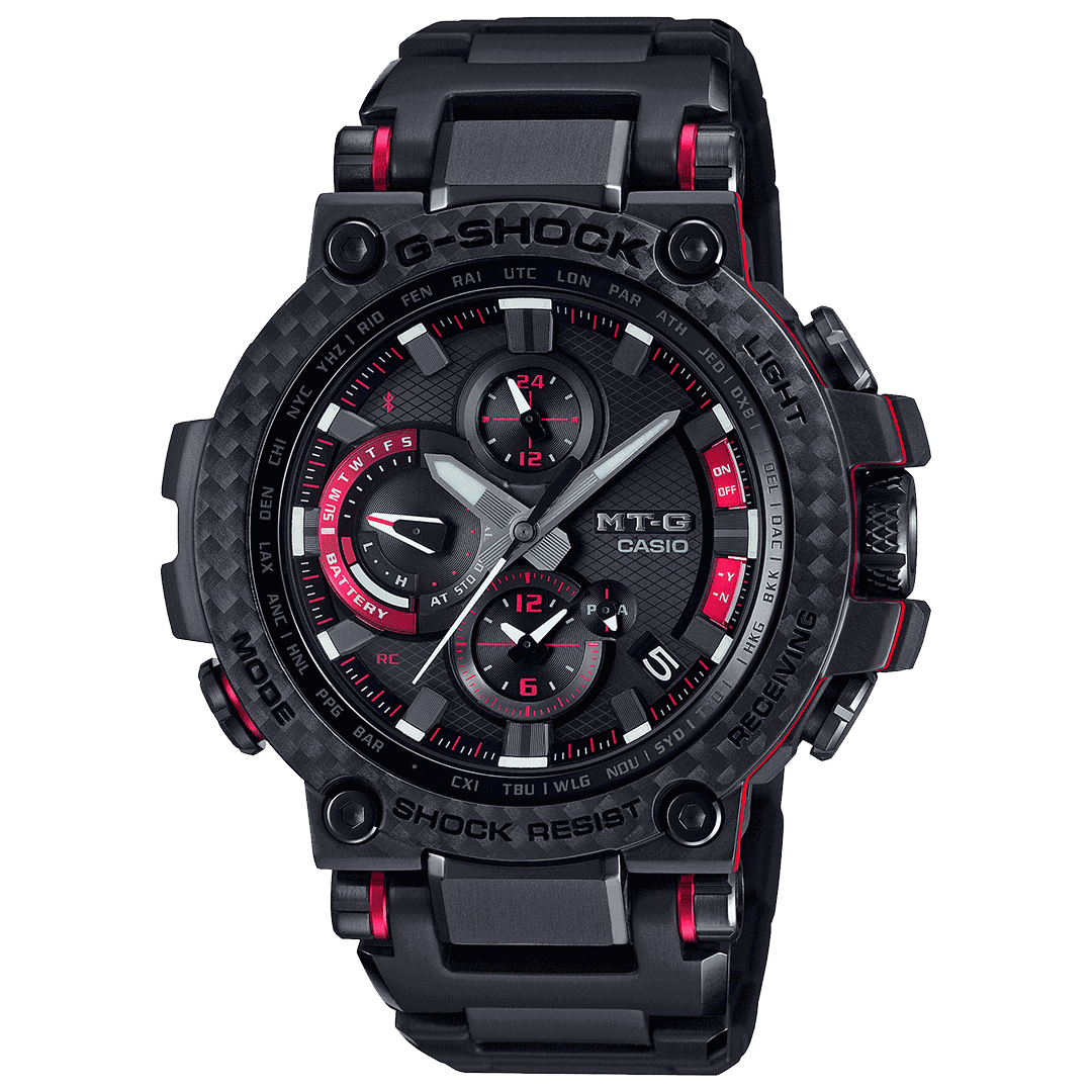 Casio G Shock MT G B1000XBD Watch Black Red Refurbished Pristine