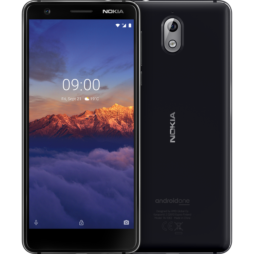 Nokia 3.1 16GB Black Chrome Unlocked - Refurbished Good
