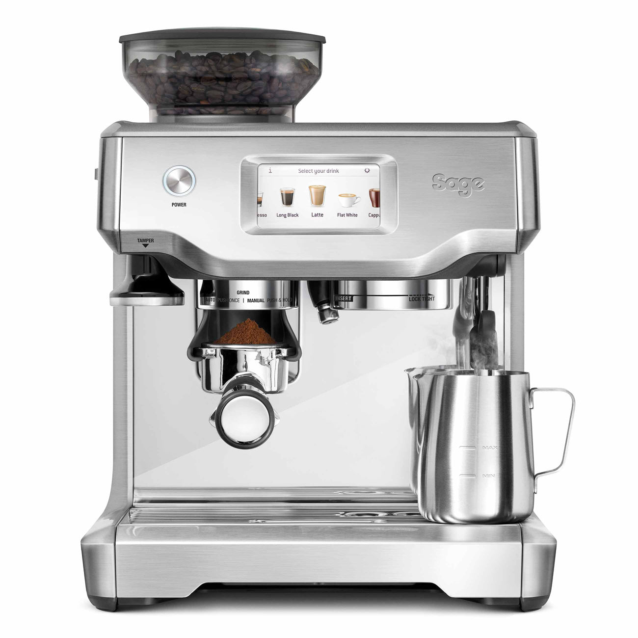 Sage SES880 The Barista Touch - Silver - Refurbished Good