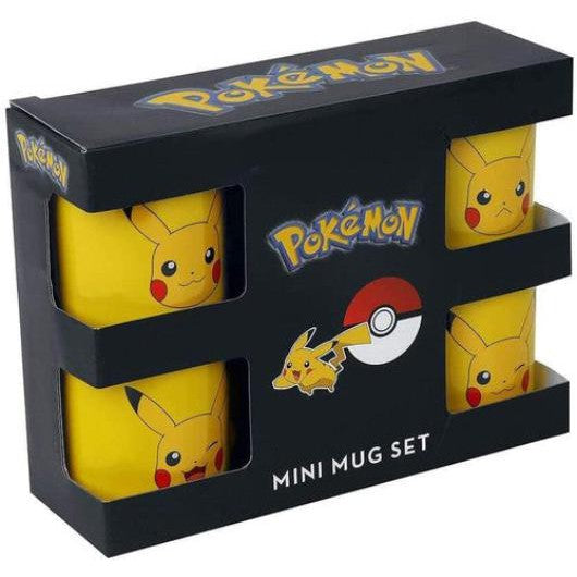Pokemon Pikachu Set Of 4 Mini Mugs