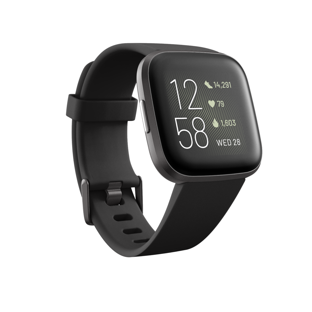 Fitbit Versa 2 Smart Fitness Watch - Black - Refurbished Excellent