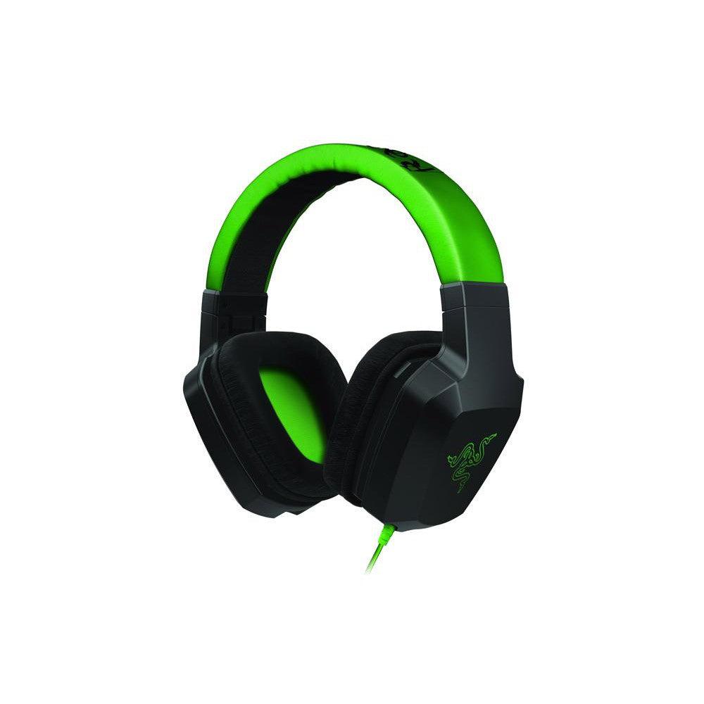 Razer Electra V1 Gaming Headset - Black / Green - Fair - Ripped Headband