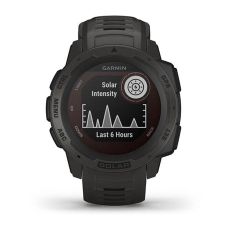 Garmin Instinct Solar, Solar-powered Rugged Outdoor Smartwatch - Black - Refurbished Pristine