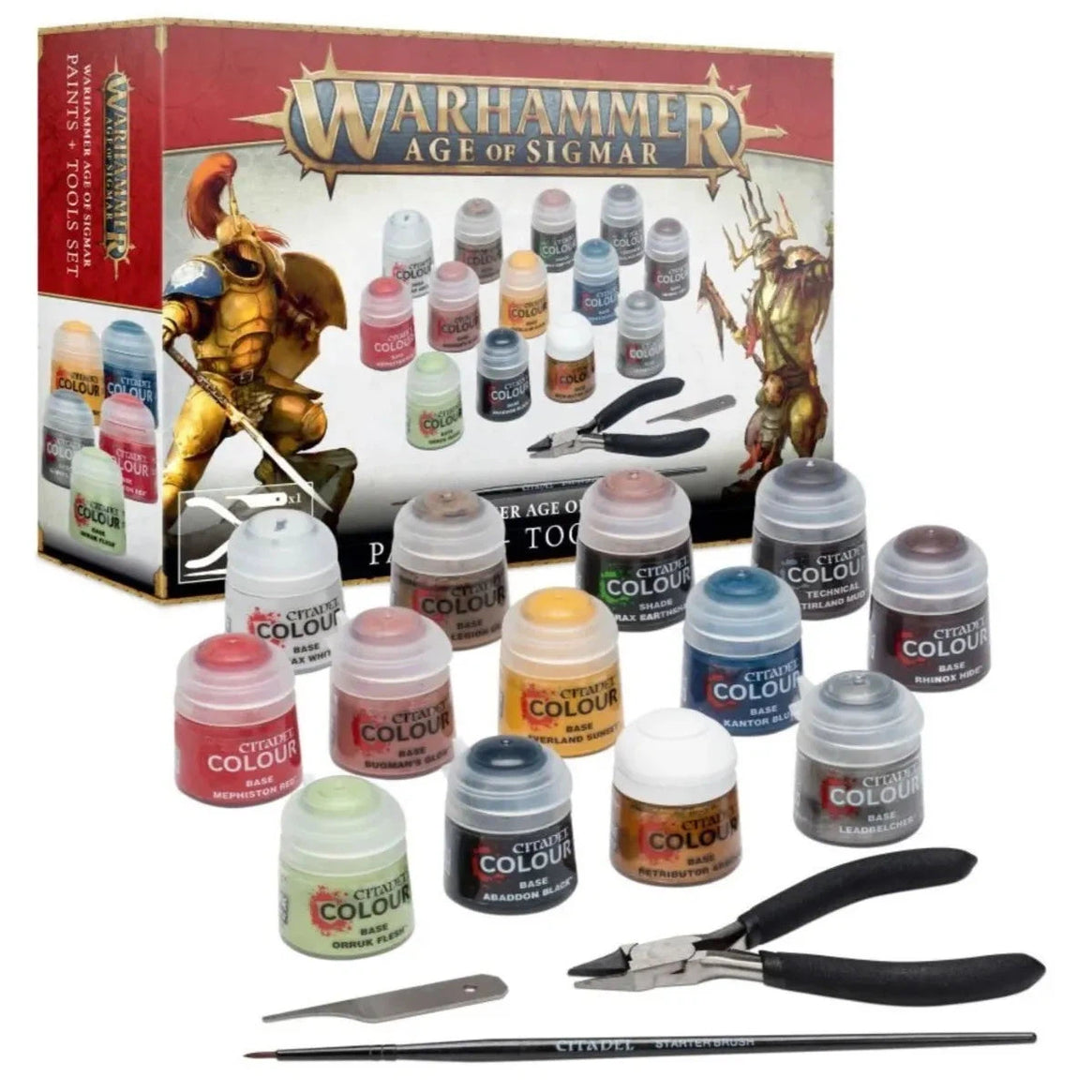 Warhammer Age of Sigmar Paints + Tools Set