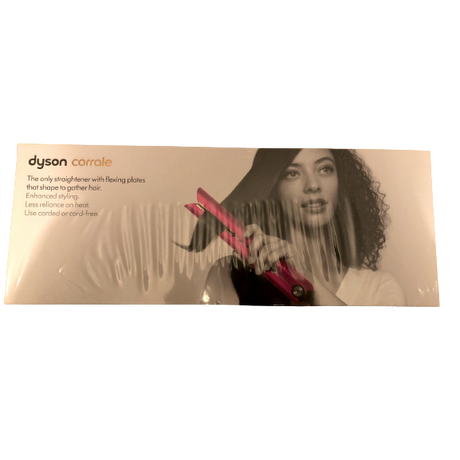 Dyson Corrale Hair Straightener - Bright Nickel / Fuchsia - Refurbished Pristine
