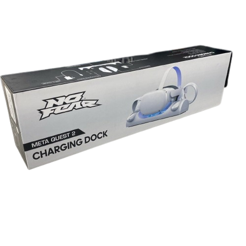 No Fear Charging Dock Compatible With Meta Quest 2 - White