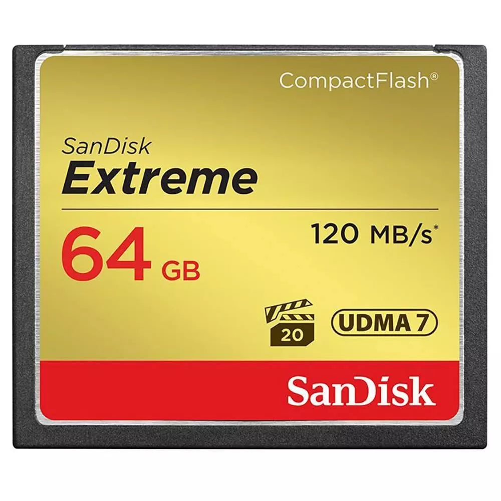SanDisk Extreme CompactFlash Memory Card - 64 GB