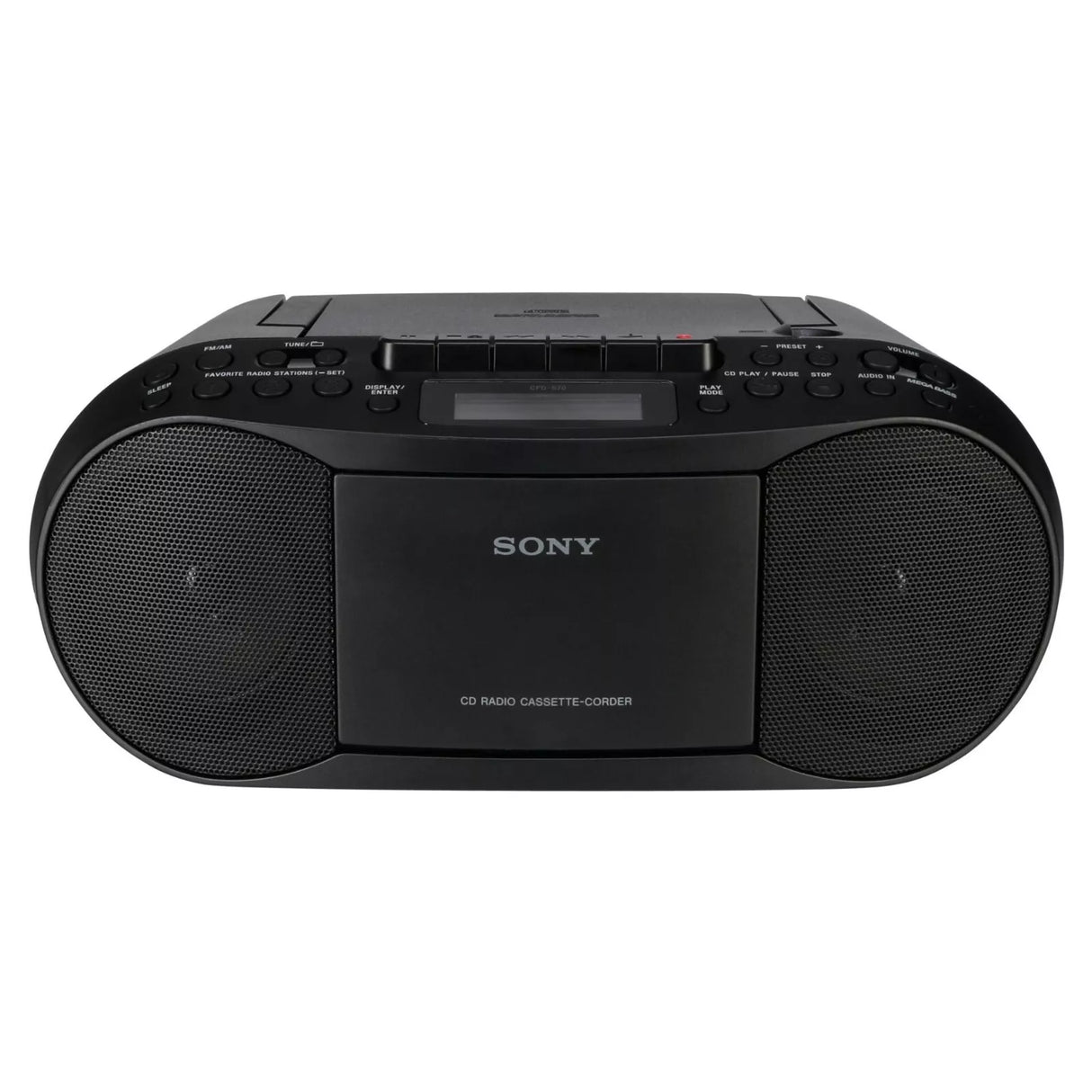 Sony CFD-S70 Cassette and CD Player - Black - Excellent