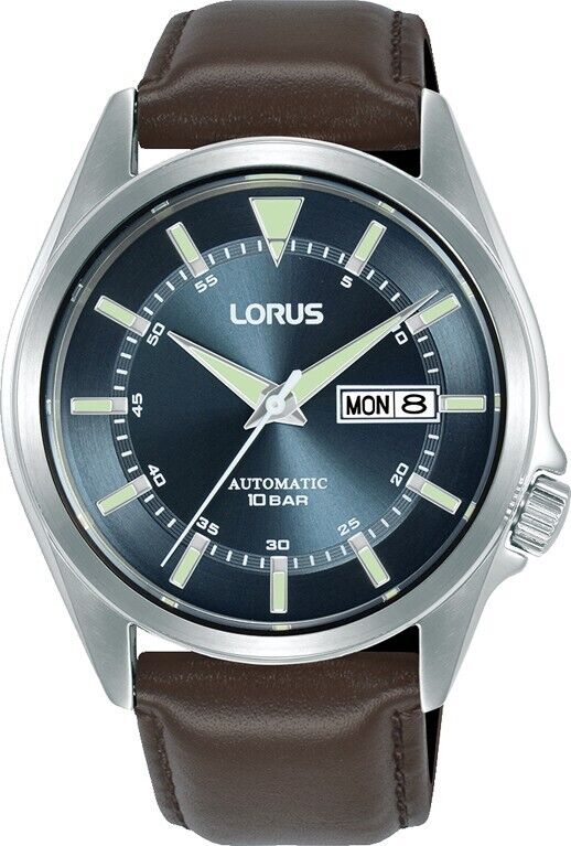 Lorus RL427BX9 Automatic Leather Strap Watch - Brown