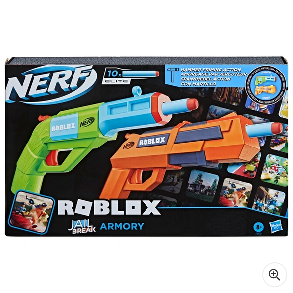 Hasbro Nerf Roblox Jailbreak: Armoury Hammer Action Blasters