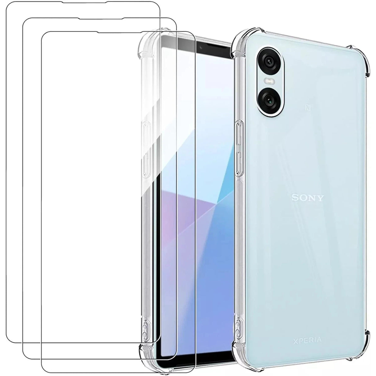 Minute One Clear Case & Screen Protector For Sony Xperia 10V - New