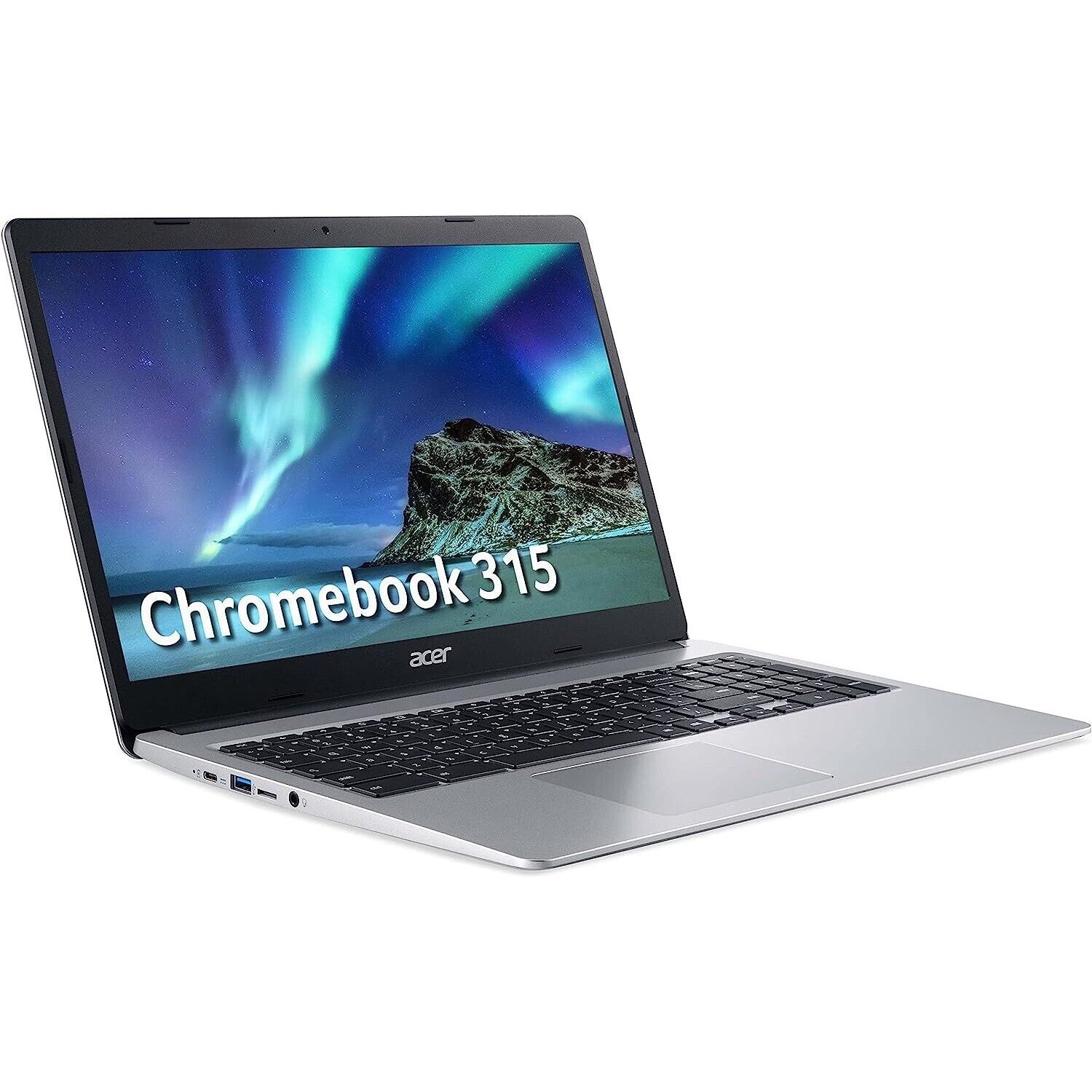 Refurbished Acer Chromebook 315 Intel Pentium N5030 4GB RAM 128GB 15.6" - Silver - Excellent