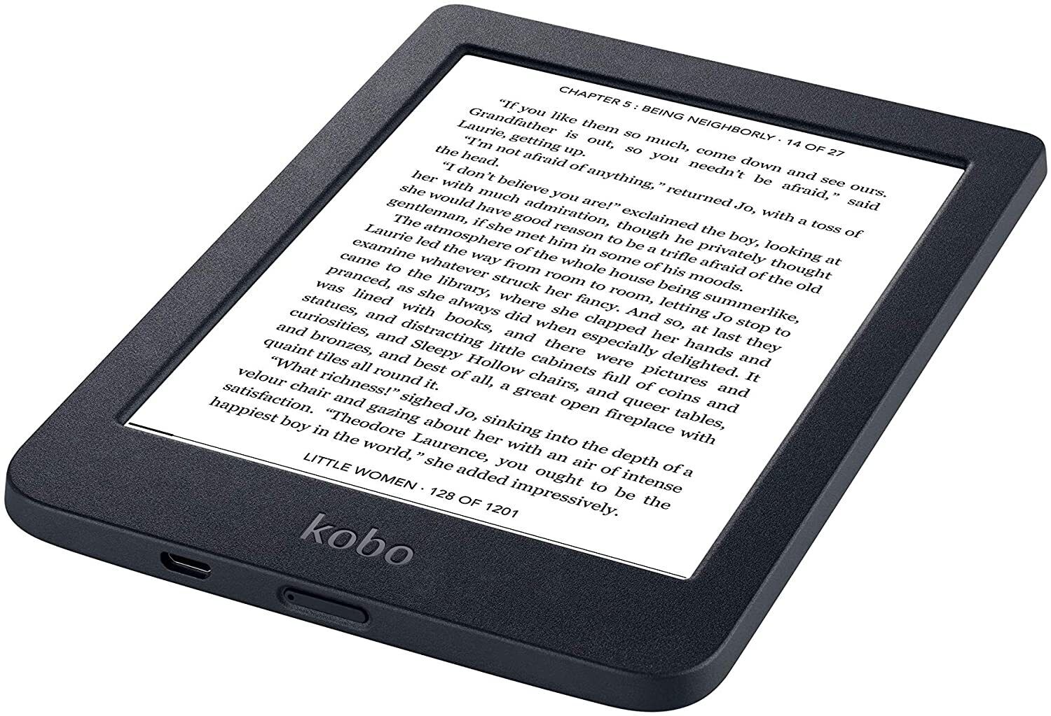 Kobo Nia eReader 6" Illuminated Touch Screen Wi-Fi, Black - Pristine