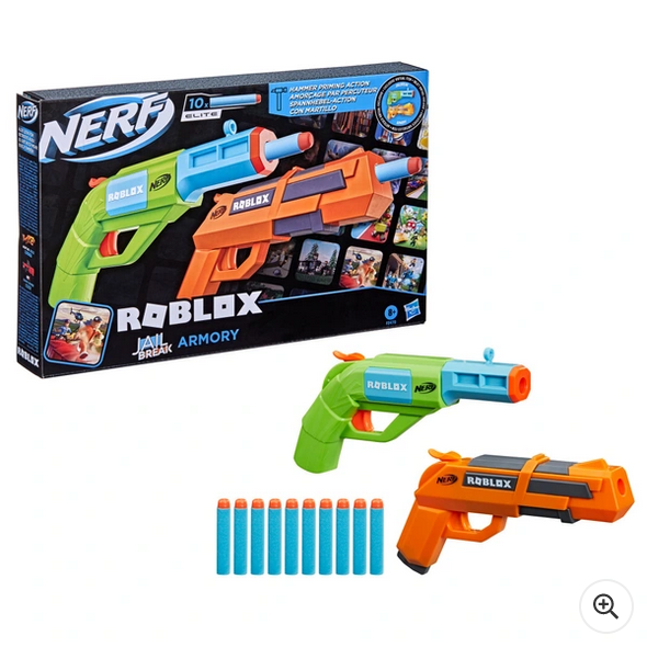 Hasbro Nerf Roblox Jailbreak: Armoury Hammer Action Blasters