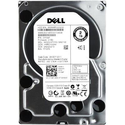 Dell WD2000FYYG 2TB 3.5" SAS HDD