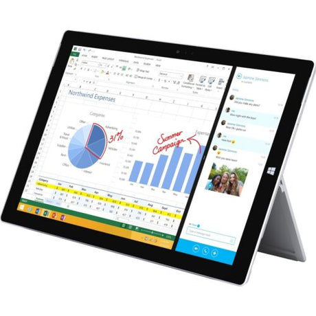 Microsoft Surface Pro 3 12" Laptop - Intel Core i7-4650U 8GB RAM 256GB SSD - Silver - Refurbished Good