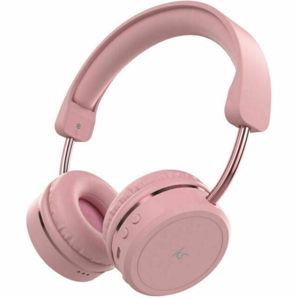 KitSound Metro X Wireless On-Ear Headphones - Pink - Refurbished Excellent