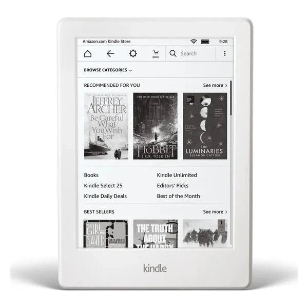 Amazon Kindle 8th Gen SY69JL - White - Fair - Cracked Plastic