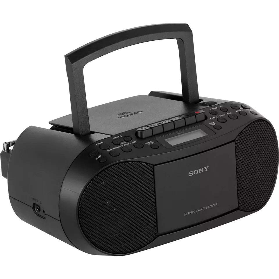 Sony CFD-S70 Cassette and CD Player - Black - Excellent