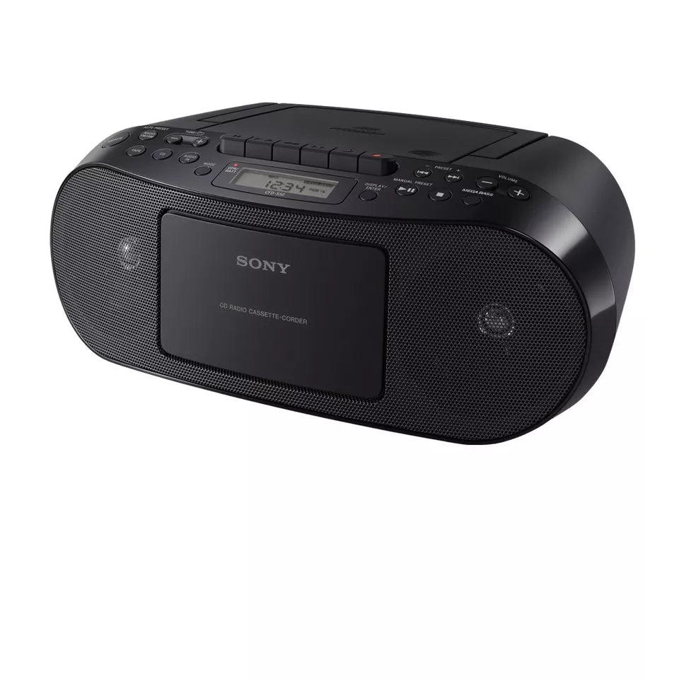 Sony CFD-S70 Cassette and CD Player - Black - Excellent