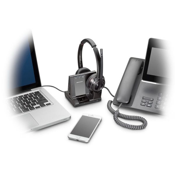 Poly Savi W8220/A Wireless Headset - Black - Good