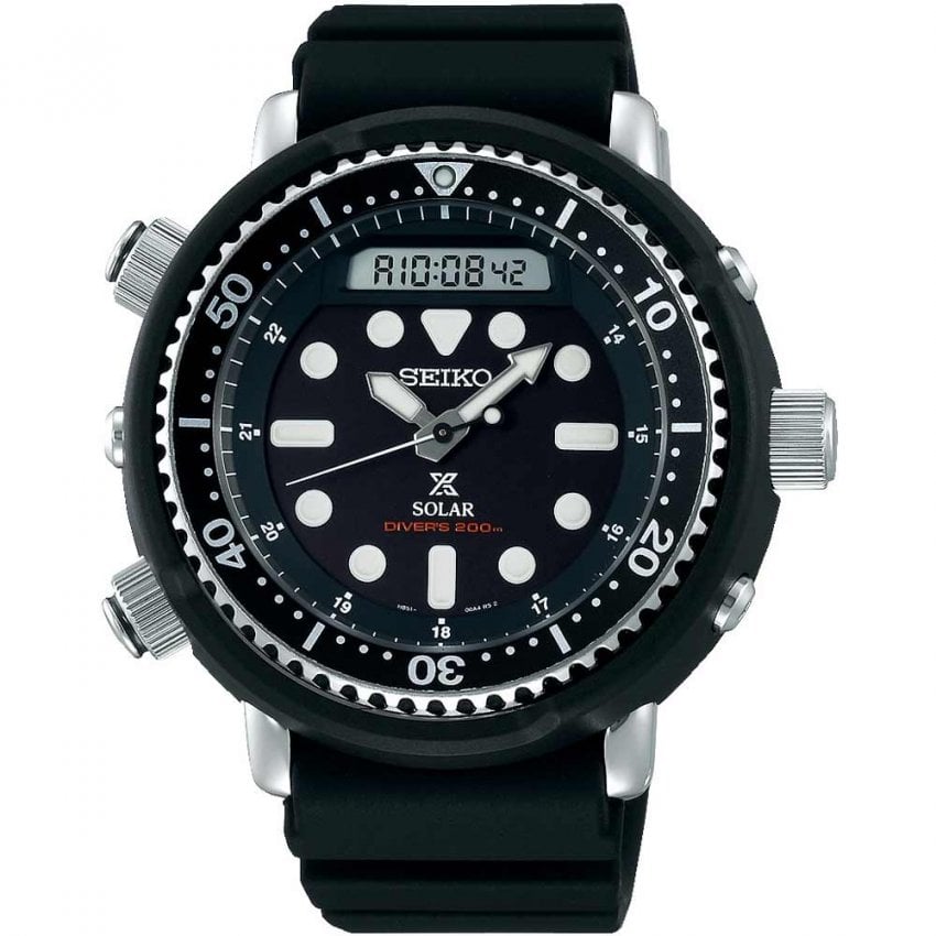 Seiko SNJ025P1 Prospex Arnie Re-Issue Solar Divers Watch 200m - Black