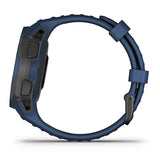 Garmin Instinct Solar, Solar-powered Rugged Outdoor Smartwatch - Blue - Refurbished Good