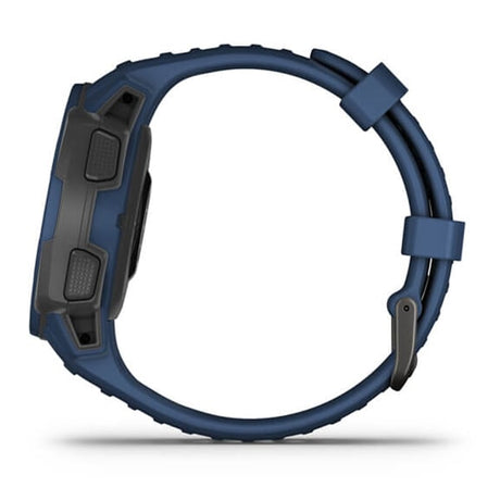 Garmin Instinct Solar, Solar-powered Rugged Outdoor Smartwatch - Blue - Refurbished Good