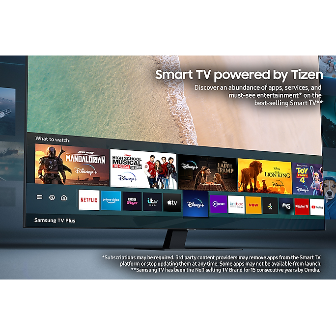 Samsung UE50AU7100KXXU 50" UHD 4K HDR Smart TV - Refurbished Pristine