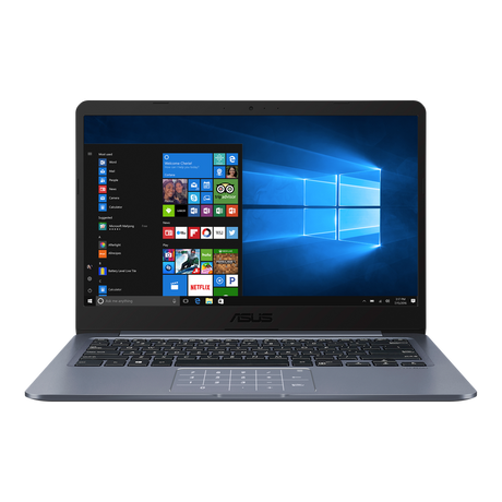 Asus E406M Laptop, Intel Celeron N4000, 4GB RAM, 64GB eMMC, 14'', Grey - Refurbished Good