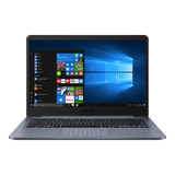 Asus E406MA-BV009TS Laptop, Intel Celeron N4000, 4GB RAM, 64GB eMMC, 14'', Grey - Refurbished Good