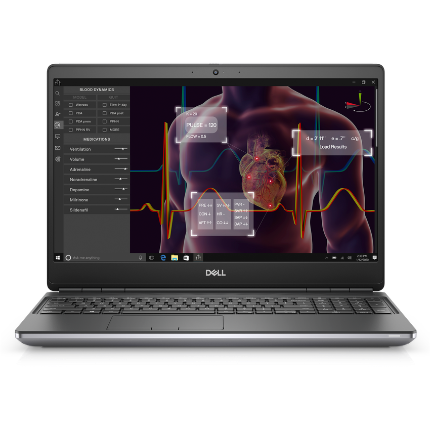 Dell Precision 7550 15"Intel Core  I7-10850H CPU 2.70GHz 64GB RAM 1TB SSD Grey