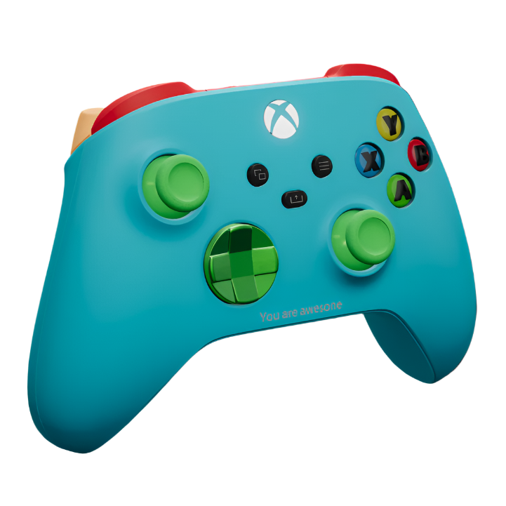 Microsoft Xbox Series X/S Controller - Design Lab - Blue with Green - Pristine
