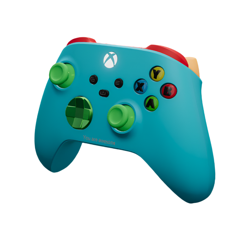 Microsoft Xbox Series X/S Controller - Design Lab - Blue with Green - Pristine
