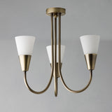 John Lewis & Partners Lulu 3 Arm Ceiling Light, Antique Brass
