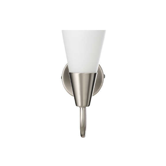 John Lewis & Partners Lulu Wall Light - Antique Brass / Brushed Chrome